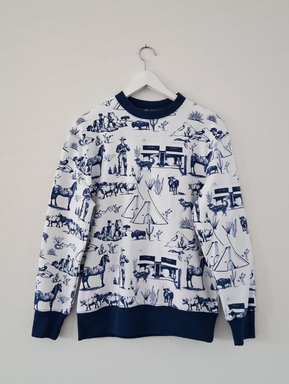 Katie Kime Marfa Toile Crewneck Sweatshirt